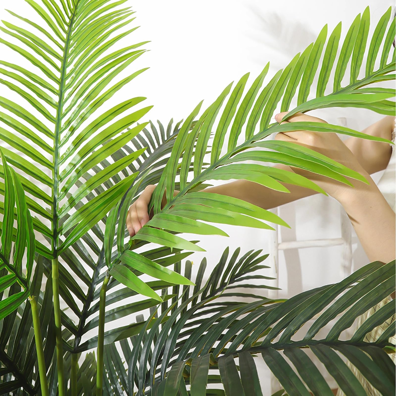 Amazon｜【Charming Club】人工観葉植物 フェイク ヤシの木 高さ120cm